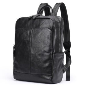 Genuine Leather Men's Backpack Business