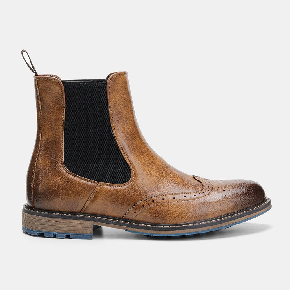 Men's Fashion Vintage Do-over Chelsea Boots - Image 5