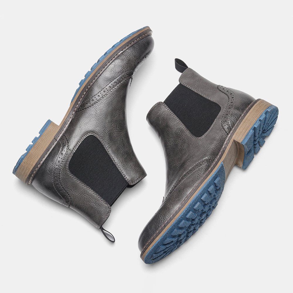 Men's Fashion Vintage Do-over Chelsea Boots - Image 9