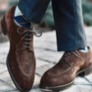 Men's Business Suede Shoes Lace-up British Style