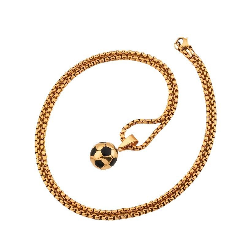 Creative World Cup Stainless Steel Football Pendant Necklace - Image 5